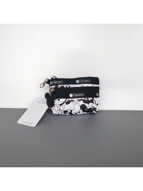 LeSportsac x Disney Mickey Mouse 2 Zipper Wristlet Wallet NWT